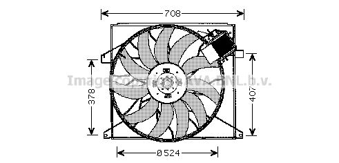 AVA QUALITY COOLING Tuuletin, moottorin jäähdytys MS7519